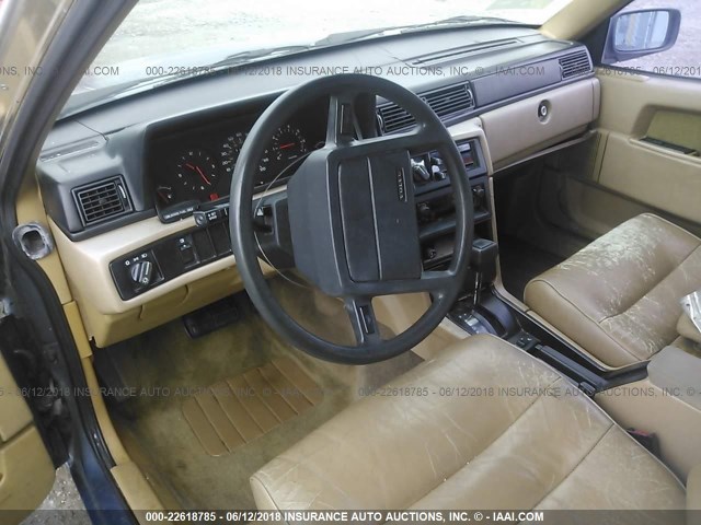 YV1FX8858J2168554 - 1988 VOLVO 740 GLE BLUE photo 5