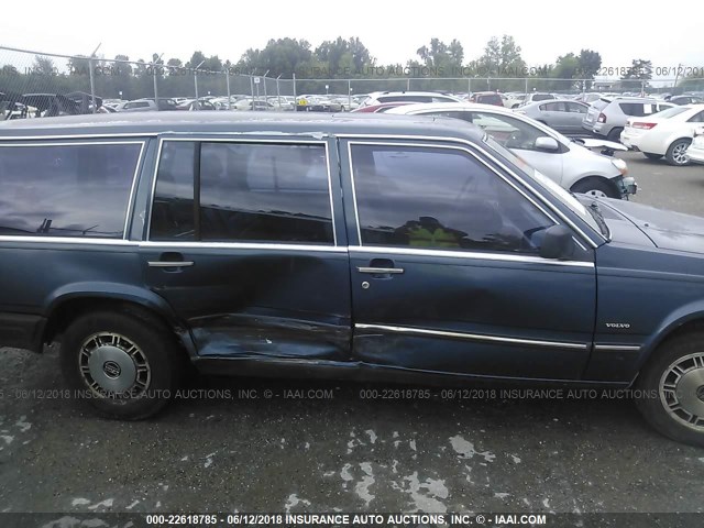 YV1FX8858J2168554 - 1988 VOLVO 740 GLE BLUE photo 6