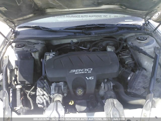 2G2WS522341175681 - 2004 PONTIAC GRAND PRIX GT2 ვერცხლისფერი ფოტო 10