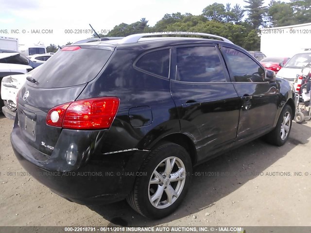 JN8AS58V88W411283 - 2008 NISSAN ROGUE S/SL BLACK photo 4