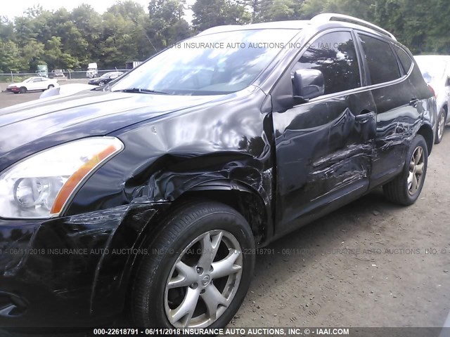 JN8AS58V88W411283 - 2008 NISSAN ROGUE S/SL BLACK photo 6