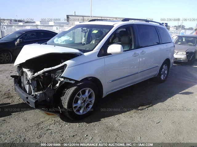 5TDZA22C94S219601 - 2004 TOYOTA SIENNA XLE/XLE LIMITED WHITE photo 2