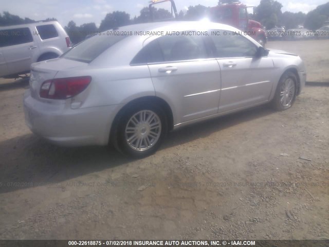 1C3LC56K88N201075 - 2008 CHRYSLER SEBRING TOURING SILVER photo 4