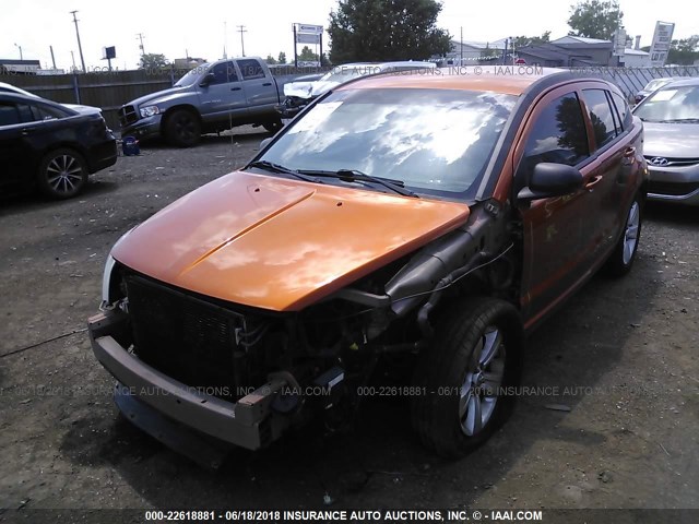 1B3CB3HA4BD257374 - 2011 DODGE CALIBER MAINSTREET ORANGE photo 2