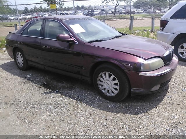 1LNHM86S84Y631757 - 2004 LINCOLN LS BURGUNDY photo 1