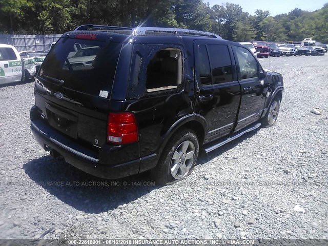 1FMDU75W43ZB23419 - 2003 FORD EXPLORER LIMITED BLACK photo 4