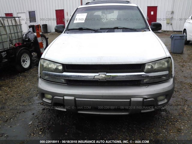 1GNDS13S832189950 - 2003 CHEVROLET TRAILBLAZER  WHITE photo 6