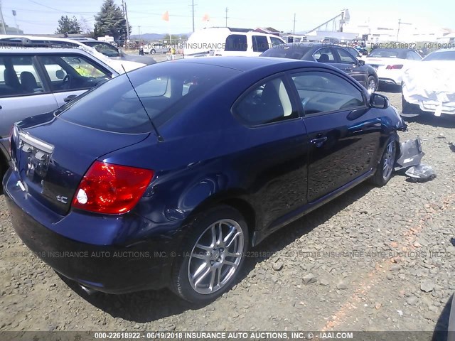 JTKDE177560122978 - 2006 TOYOTA SCION TC მუქი ლურჯი ფოტო 4