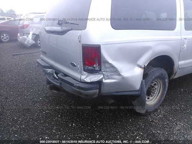 1FMNU40S0YEE51023 - 2000 FORD EXCURSION XLT SILVER photo 6