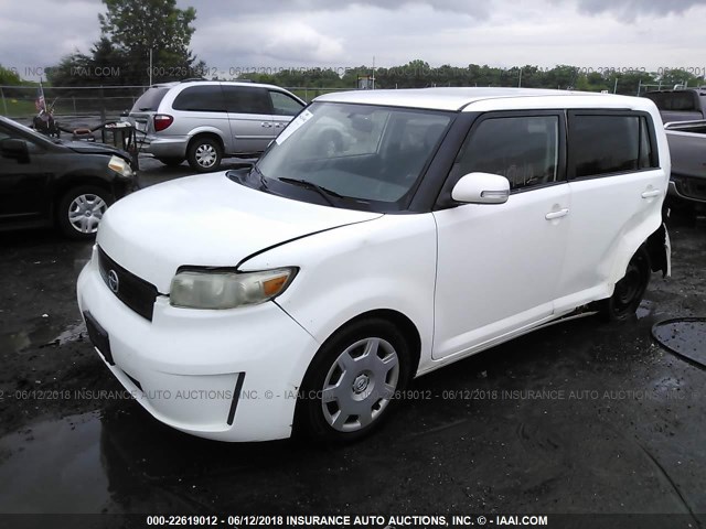 JTLKE50E381054731 - 2008 TOYOTA SCION XB თეთრი ფოტო 2