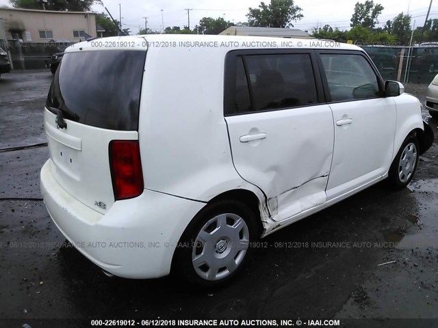 JTLKE50E381054731 - 2008 TOYOTA SCION XB თეთრი ფოტო 4