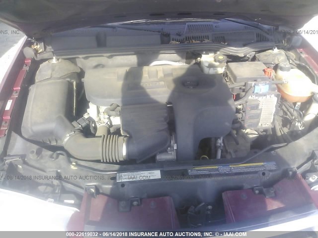 1G8AJ55F67Z140016 - 2007 SATURN ION LEVEL 2 MAROON photo 10