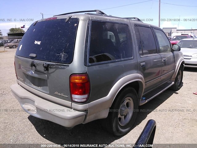 1FMZU64P8YZA95979 - 2000 FORD EXPLORER EDDIE BAUER GREEN photo 4