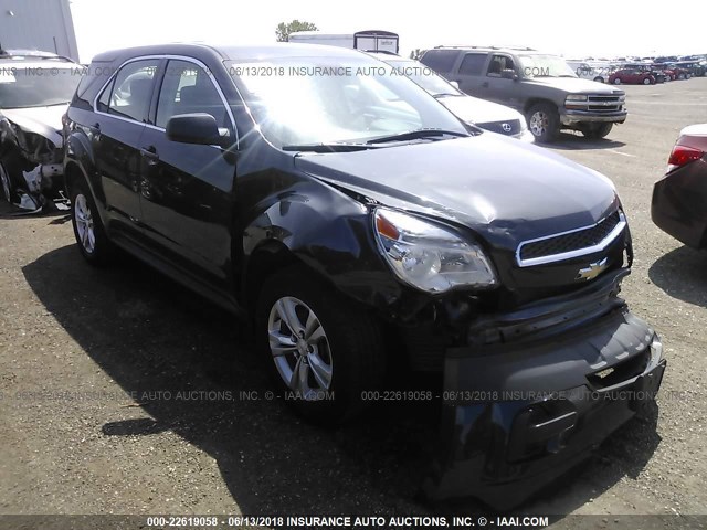 2GNALBEK8D6336985 - 2013 CHEVROLET EQUINOX LS BLACK photo 1