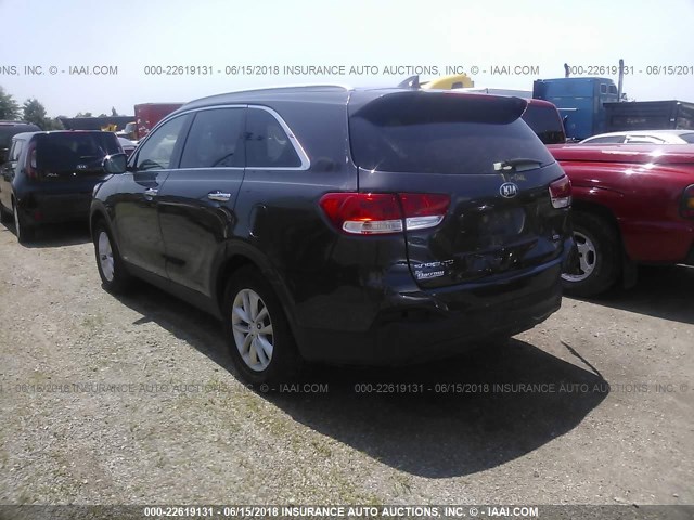 5XYPGDA34GG054268 - 2016 KIA SORENTO LX/L GRAY photo 3