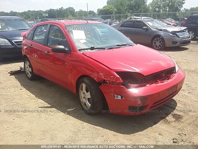 1FAHP34N37W346675 - 2007 FORD FOCUS ZX4/S/SE/SES 红色 照片 1