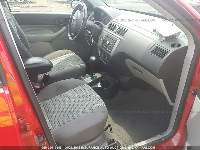 1FAHP34N37W346675 - 2007 FORD FOCUS ZX4/S/SE/SES 红色 照片 5