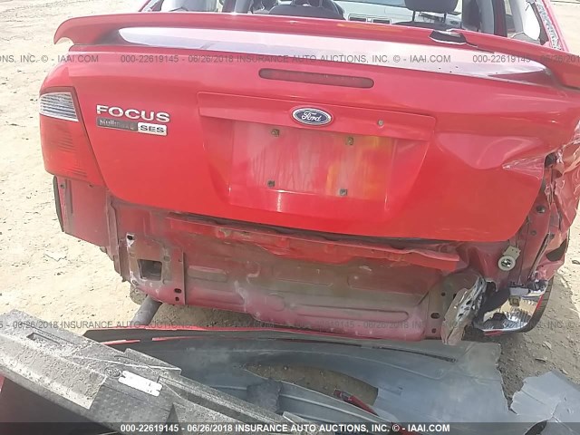 1FAHP34N37W346675 - 2007 FORD FOCUS ZX4/S/SE/SES 红色 照片 6