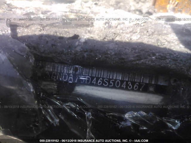 3GNDA13D46S504367 - 2006 CHEVROLET HHR LS SILVER photo 9