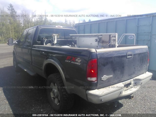 1FTWW31P77EA46749 - 2007 FORD F350 SRW SUPER DUTY BLUE photo 3