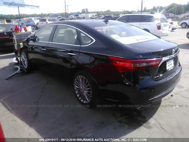 4T1BK1EB6GU210149 - 2016 TOYOTA AVALON XLE PLUS/PREMIUM/TOUR/LTD BLACK photo 3