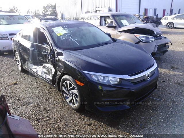 19XFC2F76JE023907 - 2018 HONDA CIVIC EX BLACK photo 1