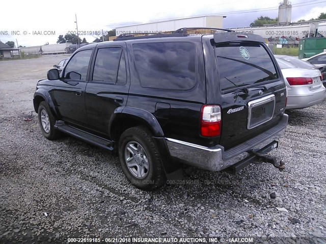 JT3GN86R820225388 - 2002 TOYOTA 4RUNNER SR5 BLACK photo 3