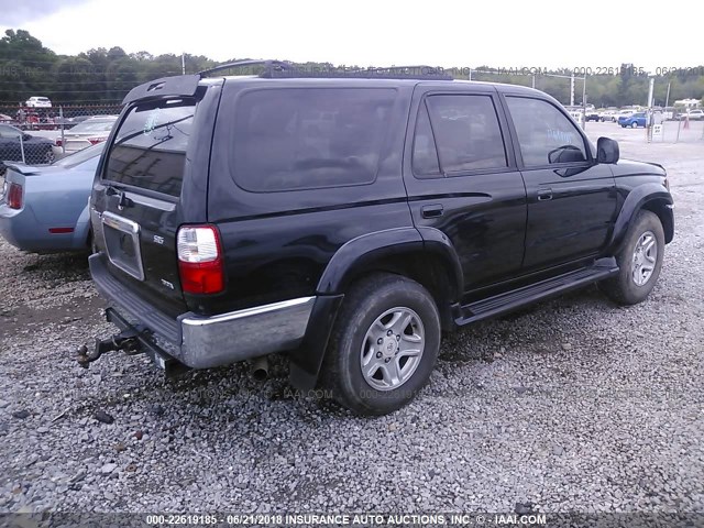 JT3GN86R820225388 - 2002 TOYOTA 4RUNNER SR5 BLACK photo 4