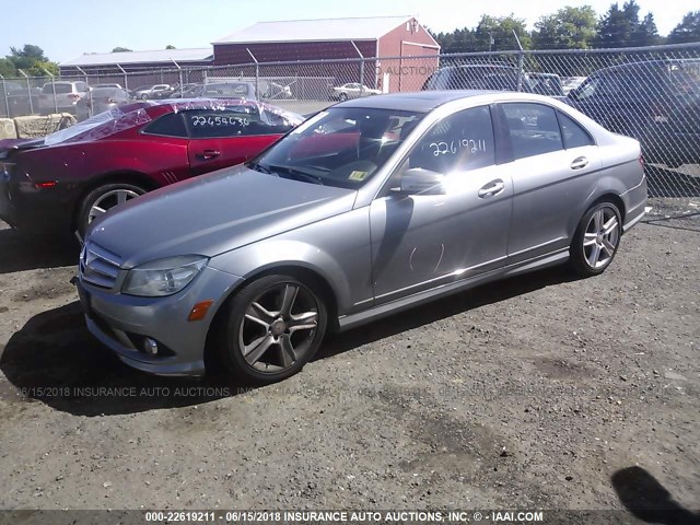 WDDGF8BB6AR104151 - 2010 MERCEDES-BENZ C 300 4MATIC SILVER photo 2