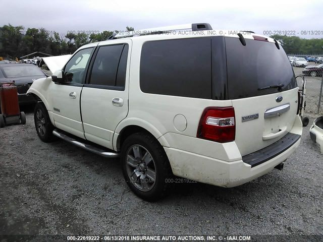 1FMFU20558LA28811 - 2008 FORD EXPEDITION LIMITED CREAM photo 3