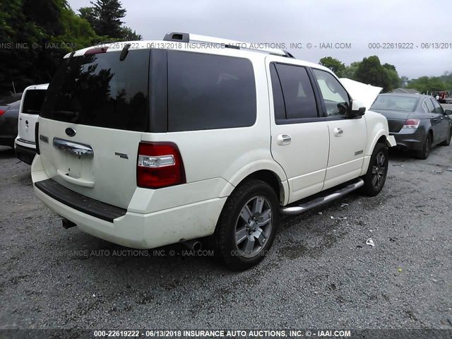 1FMFU20558LA28811 - 2008 FORD EXPEDITION LIMITED CREAM photo 4