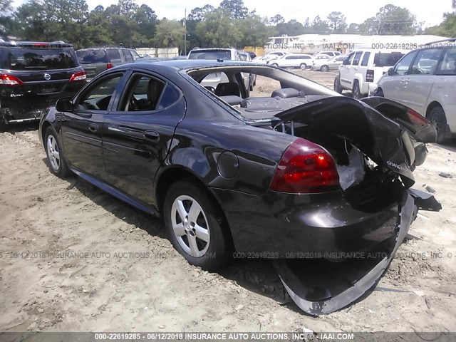 2G2WP552081111987 - 2008 PONTIAC GRAND PRIX BLACK photo 3