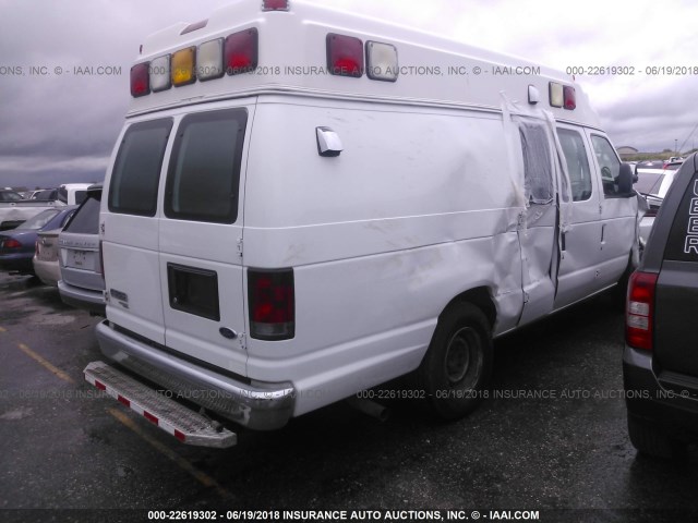 1FDSS3EL1DDA38967 - 2013 FORD ECONOLINE E350 SUPER DUTY VAN WHITE photo 4