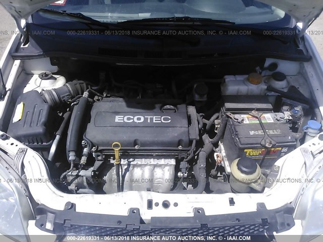 KL1TD5DE9BB258097 - 2011 CHEVROLET AVEO LS/LT 白色 照片 10
