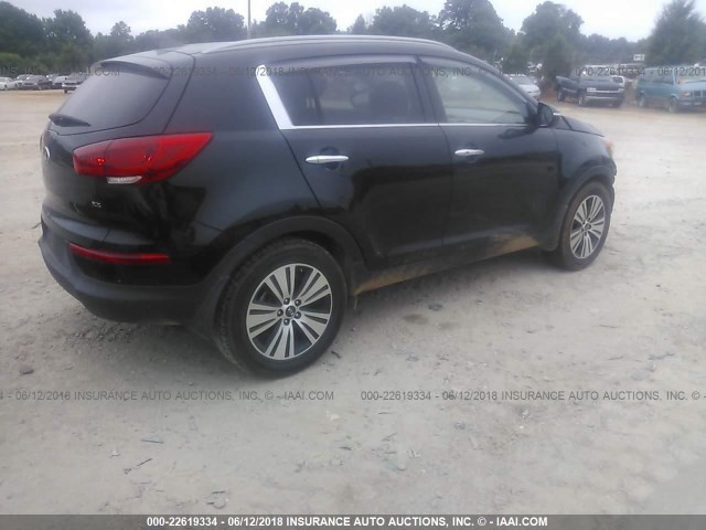 KNDPC3AC9E7603768 - 2014 KIA SPORTAGE EX GRAY photo 4