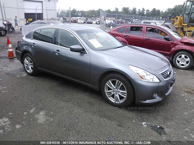 JN1CV6AR9DM351960 - 2013 INFINITI G37 GRAY photo 1