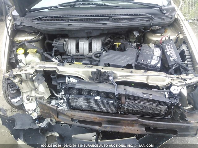 1C4GP54LXYB702600 - 2000 CHRYSLER TOWN & COUNTRY LXI GOLD photo 10