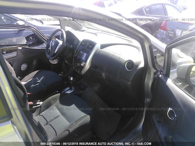 3N1CE2CP9FL398701 - 2015 NISSAN VERSA NOTE S/S PLUS/SV/SL/SR SILVER photo 5