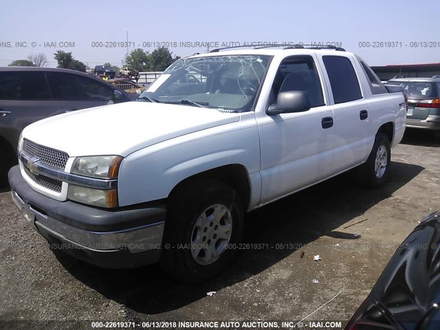 3GNEC12T04G296530 - 2004 CHEVROLET AVALANCHE C1500 WHITE photo 2