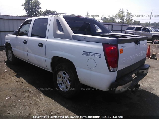 3GNEC12T04G296530 - 2004 CHEVROLET AVALANCHE C1500 WHITE photo 3