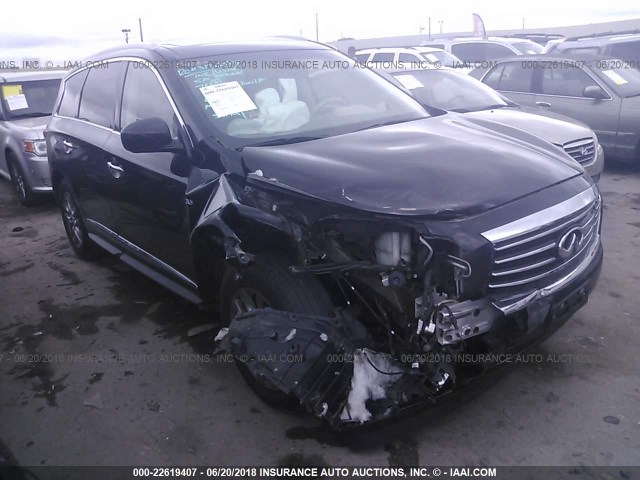 5N1AL0MN3EC544480 - 2014 INFINITI QX60 BLACK photo 1