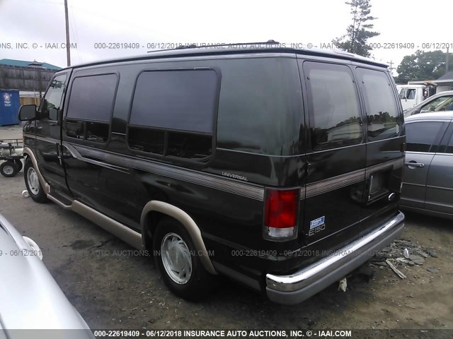 1FDRE14L5XHC18459 - 1999 FORD ECONOLINE E150 VAN GREEN photo 3