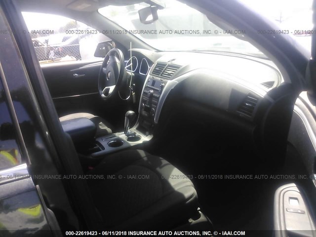 1GNKRJED6CJ353770 - 2012 CHEVROLET TRAVERSE LT BLACK photo 5