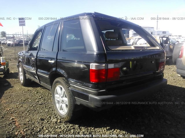 SALPM16402A466651 - 2002 LAND ROVER RANGE ROVER 4.6 HSE LONG WHEELBASE BLACK photo 3