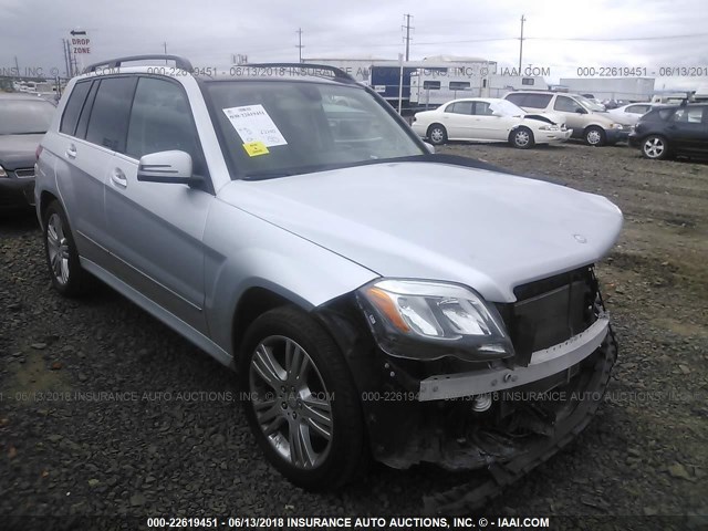 WDCGG8JB5DG065510 - 2013 MERCEDES-BENZ GLK 350 4MATIC SILVER photo 1