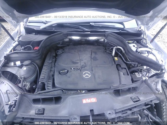 WDCGG8JB5DG065510 - 2013 MERCEDES-BENZ GLK 350 4MATIC SILVER photo 10