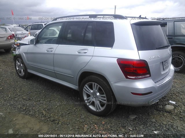 WDCGG8JB5DG065510 - 2013 MERCEDES-BENZ GLK 350 4MATIC SILVER photo 3