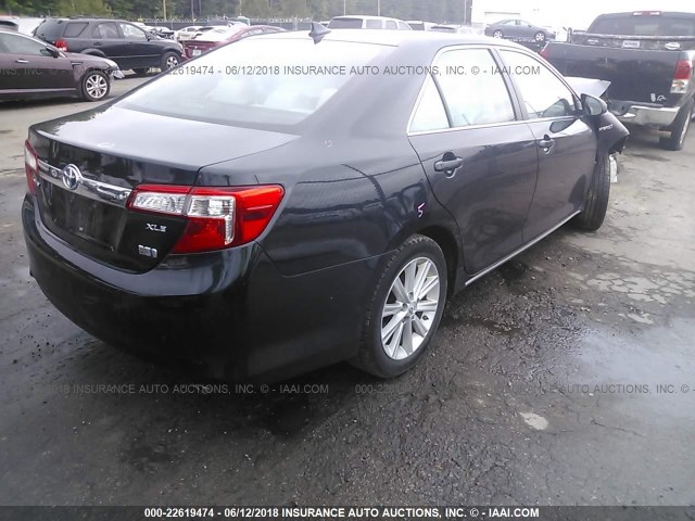4T1BD1FK8CU042033 - 2012 TOYOTA CAMRY HYBRID/LE/XLE 黑色 照片 4