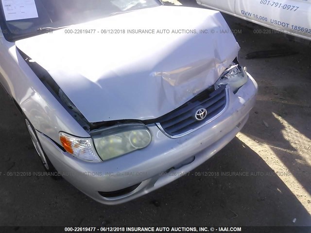 1NXBR12E31Z455072 - 2001 TOYOTA COROLLA CE/LE/S SILVER photo 6