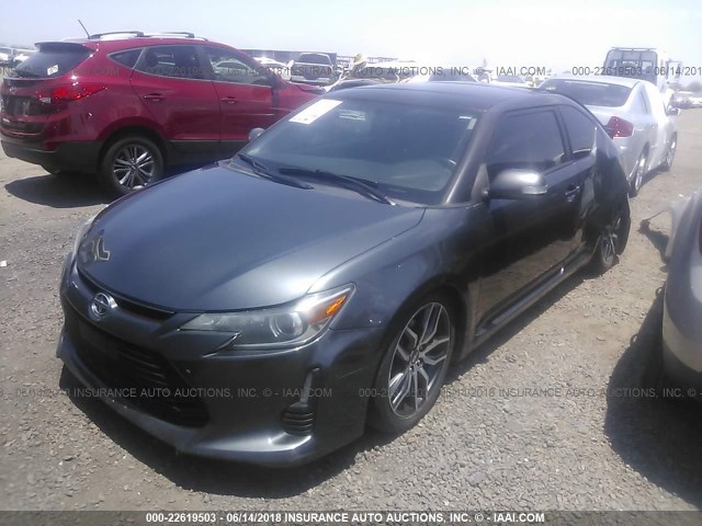 JTKJF5C79E3084794 - 2014 TOYOTA SCION TC 灰色 照片 2